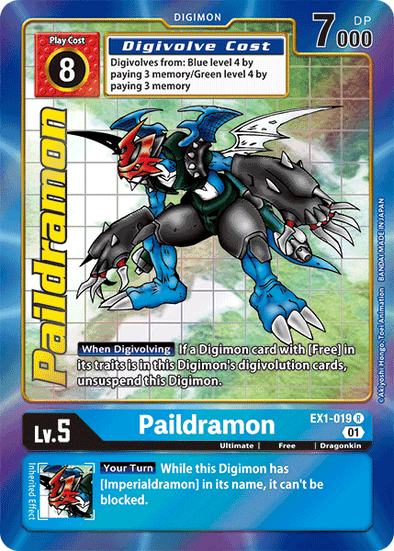 Paildramon (Alternate Art) - EX1-019 - Rare available at 401 Games Canada