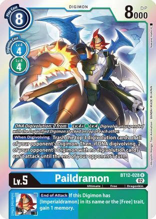 Paildramon - BT12-028 - Rare available at 401 Games Canada