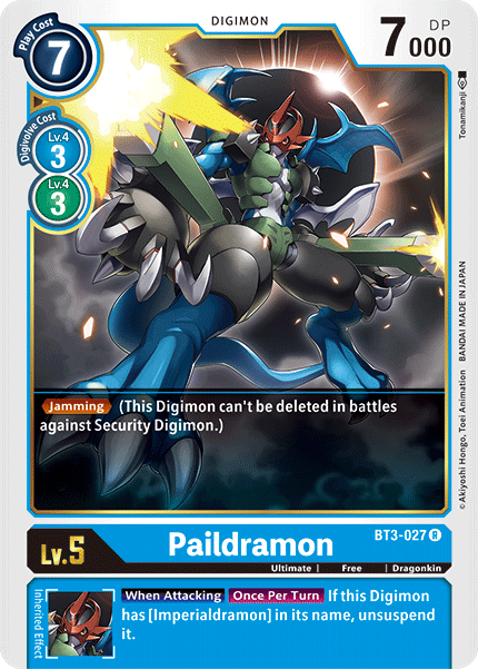 Paildramon - BT3-027 - Rare available at 401 Games Canada