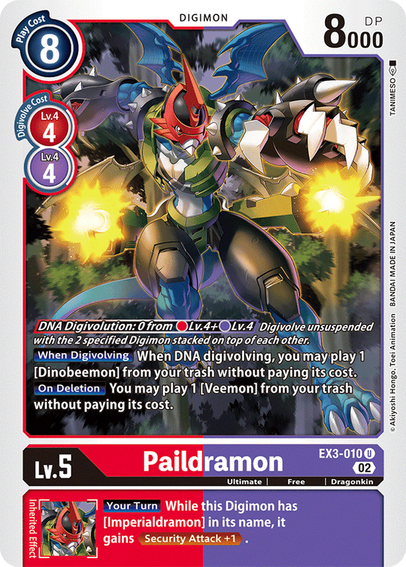 Paildramon (Box Topper) - Draconic Roar (EX03) available at 401 Games Canada