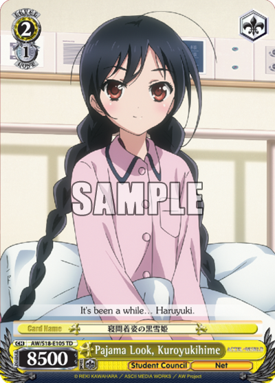 Pajama Look, Kuroyukihime - AW/S18-E105 - Trial Deck available at 401 Games Canada