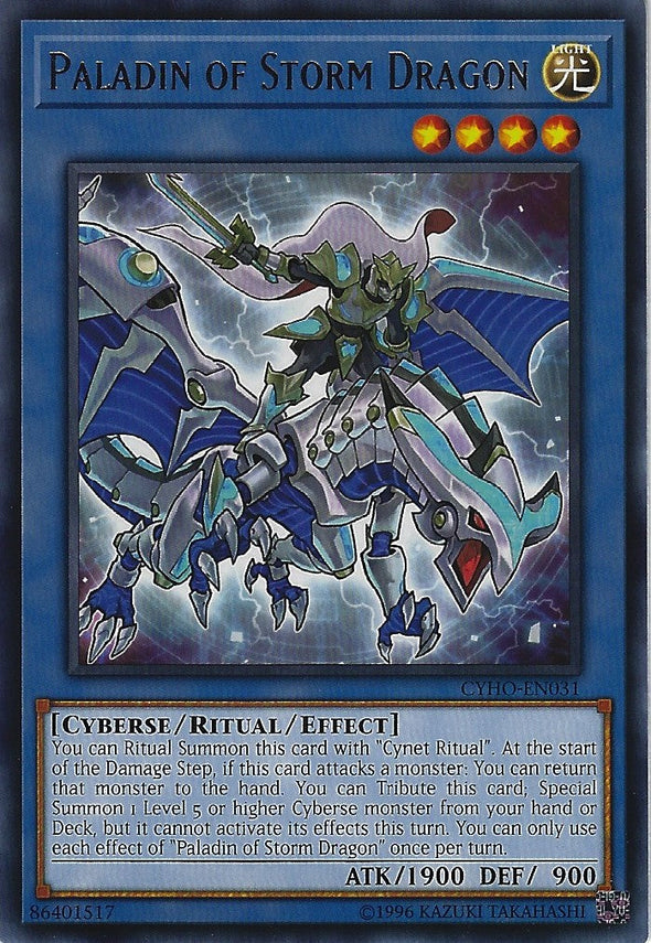 Paladin of Storm Dragon - CYHO-EN031 - Rare - Unlimited available at 401 Games Canada