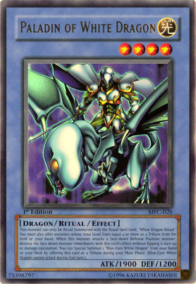 Paladin of White Dragon - MFC-026 - Ultra Rare - 1st Edition available at 401 Games Canada