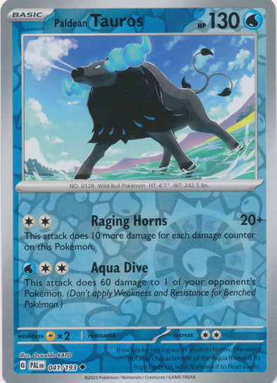 Paldean Tauros - 041/193 - Uncommon - Reverse Holo available at 401 Games Canada