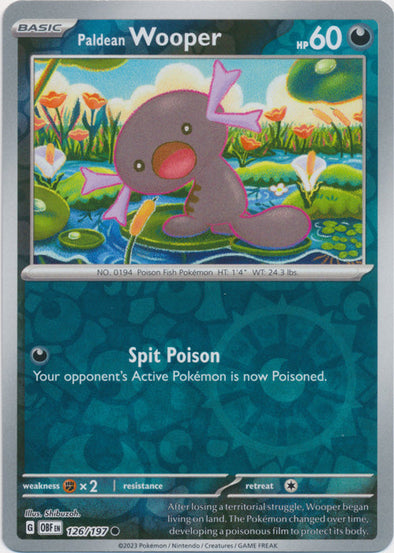 Paldean Wooper - 126/197 - Common - Reverse Holo available at 401 Games Canada