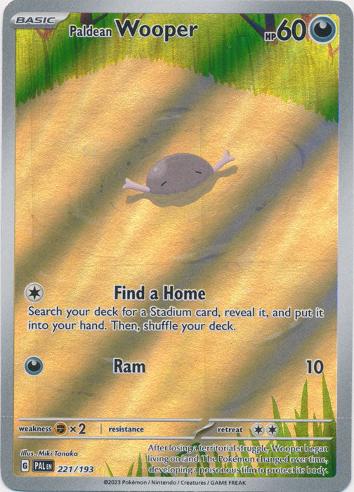 401 Games Canada - Paldean Wooper - 221/193 - Illustration Rare