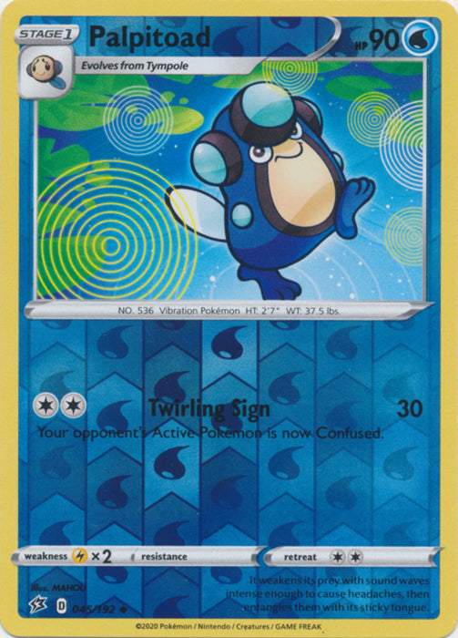 Palpitoad - 045/192 - Uncommon - Reverse Holo available at 401 Games Canada