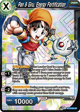 Pan & Giru, Energy Fortification - BT13-033 - Uncommon (FOIL) available at 401 Games Canada