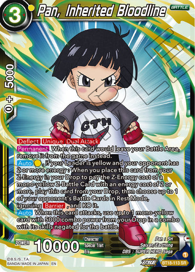 Pan, Inherited Bloodline - BT18-113 - Super Rare available at 401 Games Canada