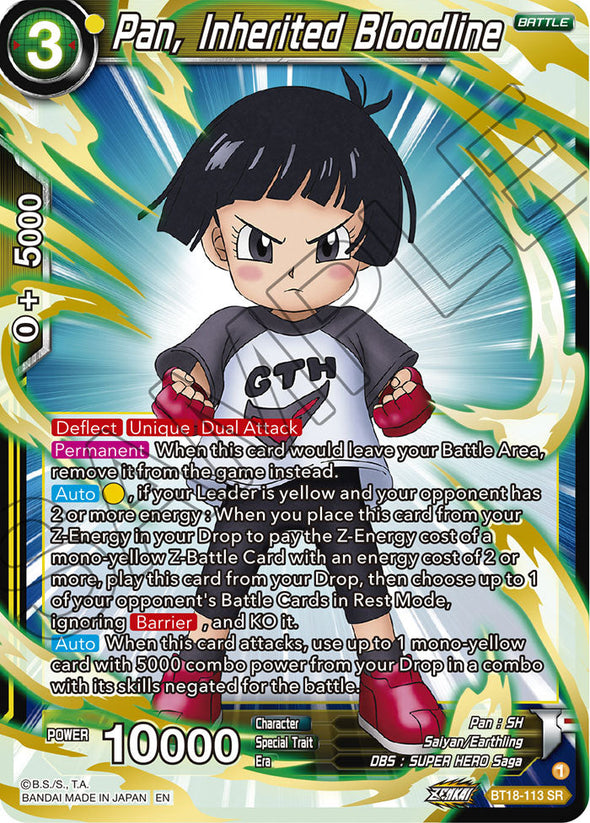 Pan, Inherited Bloodline - BT18-113 - Super Rare available at 401 Games Canada