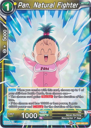 Pan, Natural Fighter - DB1-065 - Uncommon (Reprint) available at 401 Games Canada