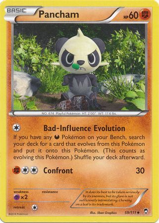 Pancham - 59/111 - Uncommon available at 401 Games Canada