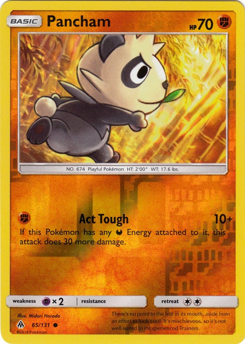 Pancham - 65/131 - Common - Reverse Holo available at 401 Games Canada