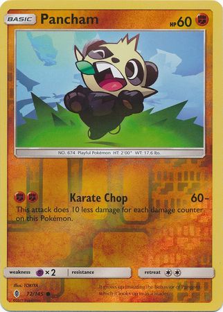 Pancham - 72/145 - Common - Reverse Holo available at 401 Games Canada