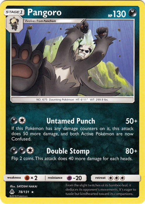 Pangoro - 78/131 - Rare available at 401 Games Canada