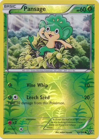 Pansage - 10/146 - Common - Reverse Holo available at 401 Games Canada