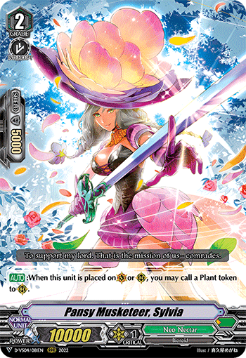 Pansy Musketeer, Sylvia - D-VS04/081 - Triple Rare available at 401 Games Canada