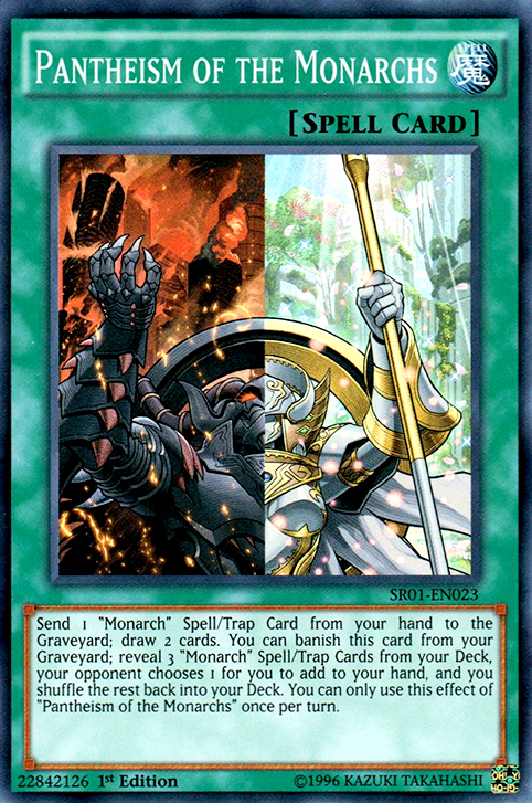 Pantheism of the Monarchs - SR01-EN023 - Super Rare - 1st Edition available at 401 Games Canada