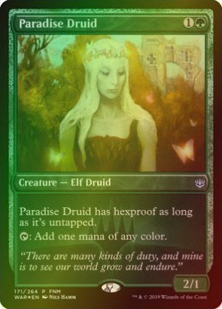 Paradise Druid - FNM Promo (PWAR) (Foil)