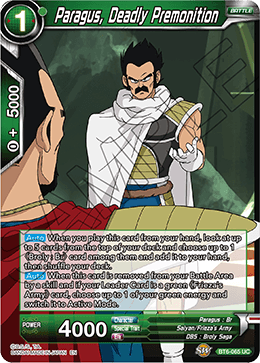 Paragus, Deadly Premonition - BT6-065 - Uncommon (FOIL) available at 401 Games Canada