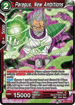 Paragus, New Ambitions - BT11-022 - Common (FOIL) (Reprint) available at 401 Games Canada