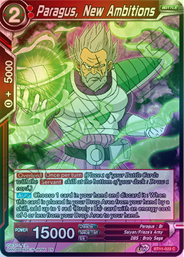 Paragus, New Ambitions - BT11-022 - Common (FOIL) available at 401 Games Canada