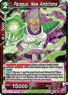 Paragus, New Ambitions - BT11-022 - Common available at 401 Games Canada