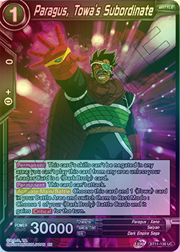 Paragus, Towa's Subordinate - BT11-136 - Uncommon (FOIL) available at 401 Games Canada