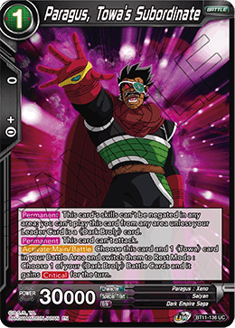 Paragus, Towa's Subordinate - BT11-136 - Uncommon (Reprint) available at 401 Games Canada