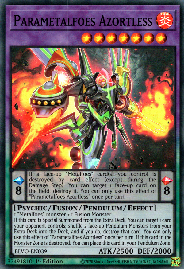 Parametalfoes Azortless - BLVO-EN039 - Super Rare - 1st Edition available at 401 Games Canada