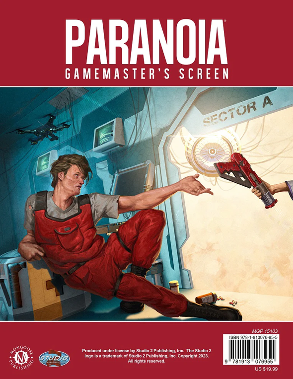 Paranoia - Game Master's Screen (Pre-Order) available at 401 Games Canada