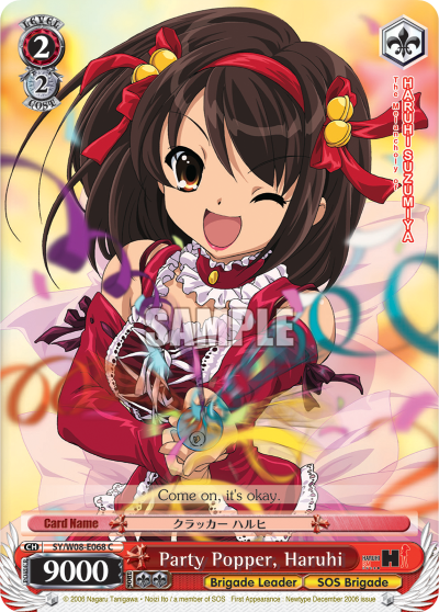 Party Popper, Haruhi - SY/W08-E068 - Common available at 401 Games Canada