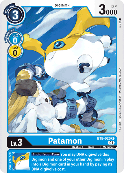 Patamon - BT8-020 - Common available at 401 Games Canada