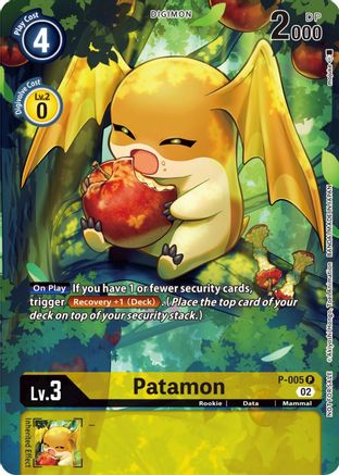 Patamon (Digimon Illustration Competition Pack) - P-005 - Promo available at 401 Games Canada