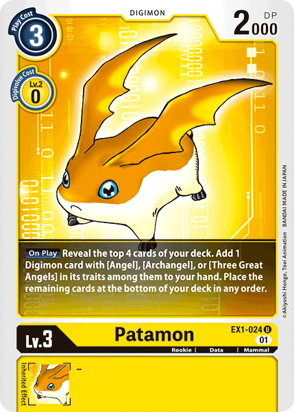 Patamon - EX1-024 - Uncommon available at 401 Games Canada