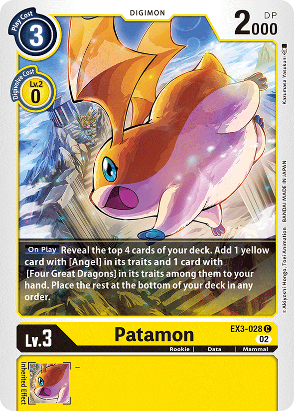 Patamon - EX3-028 - Common available at 401 Games Canada