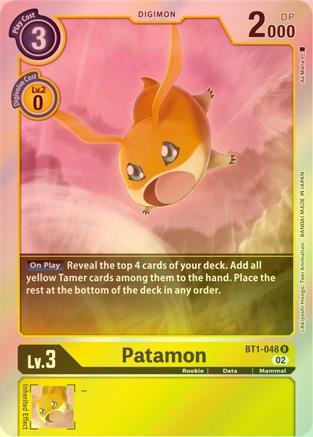 Patamon (Resurgence Booster Reprint) - BT1-048 - Rare (Foil) available at 401 Games Canada