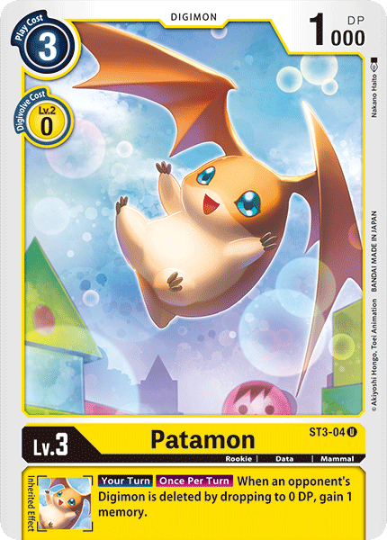 Patamon - ST3-04 - Uncommon available at 401 Games Canada