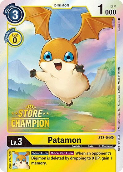 Patamon (Store Champion) - ST3-04 - Promo available at 401 Games Canada