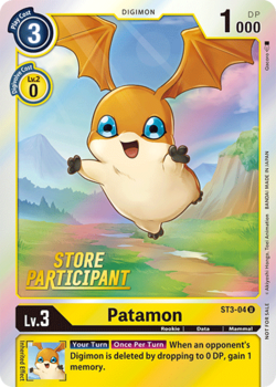 Patamon (Store Participant) - ST3-04 - Promo available at 401 Games Canada