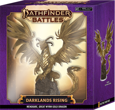 Pathfinder Battles - Darklands Rising - Mengkare, Great Wyrm Gold Dragon available at 401 Games Canada