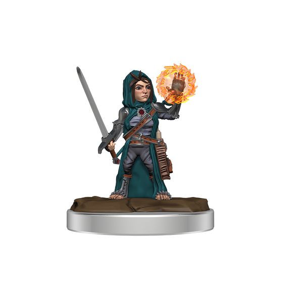 Pathfinder Battles Premium Minis - Female Halfling Cleric available at 401 Games Canada