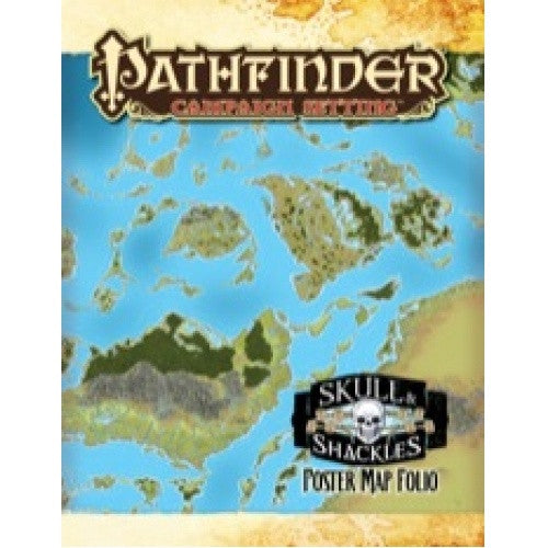 Pathfinder - Campaign Setting - Skulls and Shackles Poster Map Folio (CLEARANCE) available at 401 Games Canada