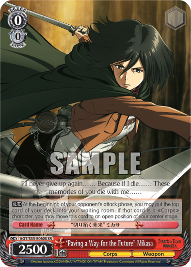 "Paving a Way for the Future" Mikasa - AOT/S35-E060S - Super Rare available at 401 Games Canada