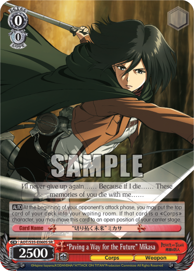 "Paving a Way for the Future" Mikasa - AOT/S35-E060S - Super Rare available at 401 Games Canada