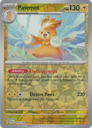 Pawmot - 076/198 - Rare - Reverse Holo available at 401 Games Canada