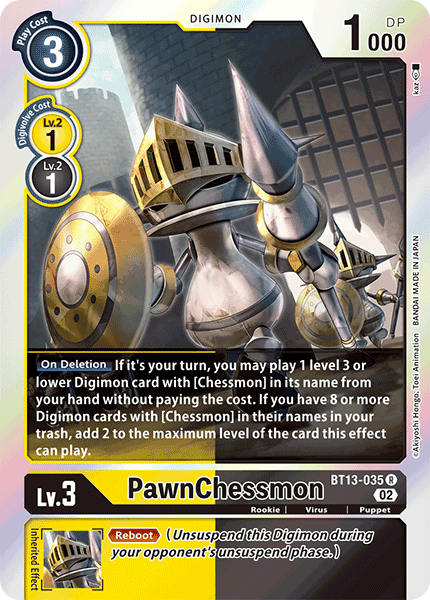 PawnChessmon - BT13-035 - Rare available at 401 Games Canada