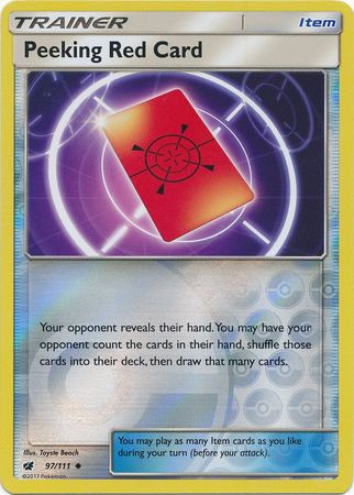 Peeking Red Card - 97/111 - Uncommon - Reverse Holo available at 401 Games Canada