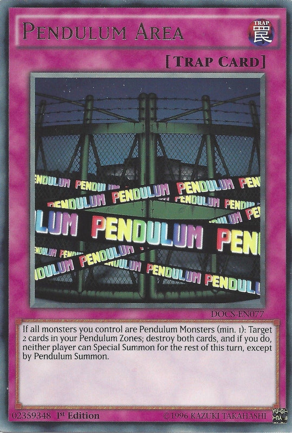 Pendulum Area - DOCS-EN077 - Rare - 1st Edition available at 401 Games Canada