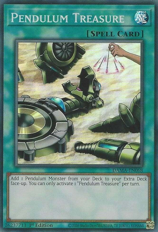 Pendulum Treasure - DAMA-EN068 - Super Rare - 1st Edition available at 401 Games Canada